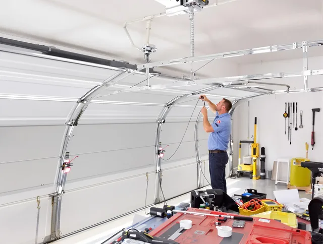 Garage door cable repair service by Norco Garage Door Repair in Norco