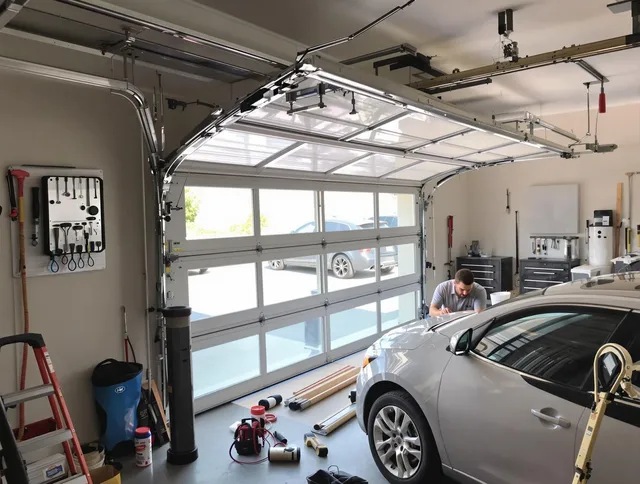 Garage door noise reduction service by Norco Garage Door Repair in Norco