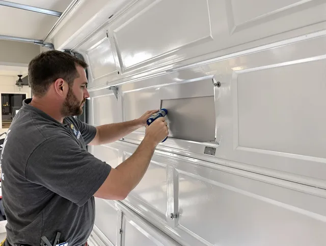 Garage door panel repair by Norco Garage Door Repair in Norco