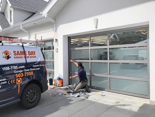 Same-day garage door repair service by Norco Garage Door Repair in Norco