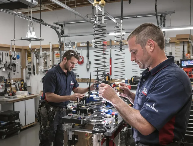 Garage door spring repair service by Norco Garage Door Repair in Norco